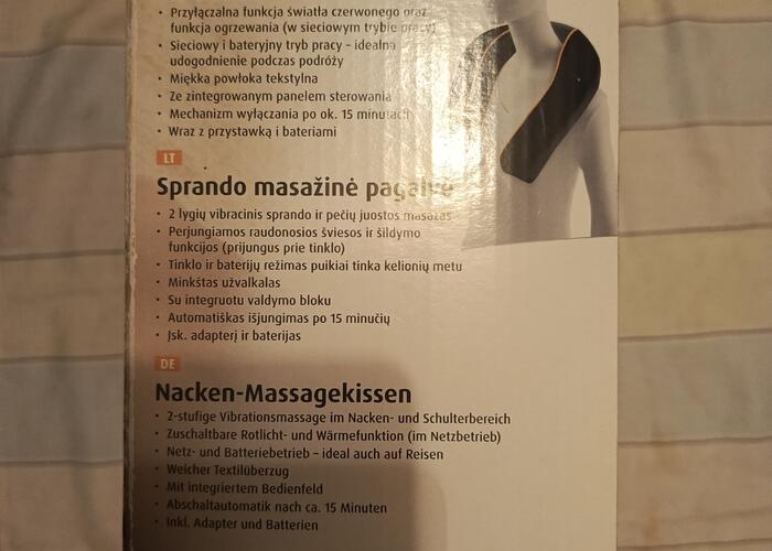 Grajewo ogłoszenia: Masażer karku 30 zł ładowany na prąd, działa na baterie